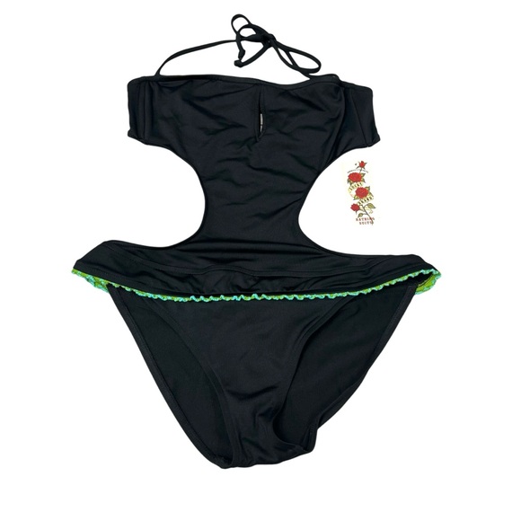 Lucky Brand Other - Lucky Brand Vintage Y2K Lucky Estefan Sexy Bandeau One Piece Swimsuit Sz L NWT